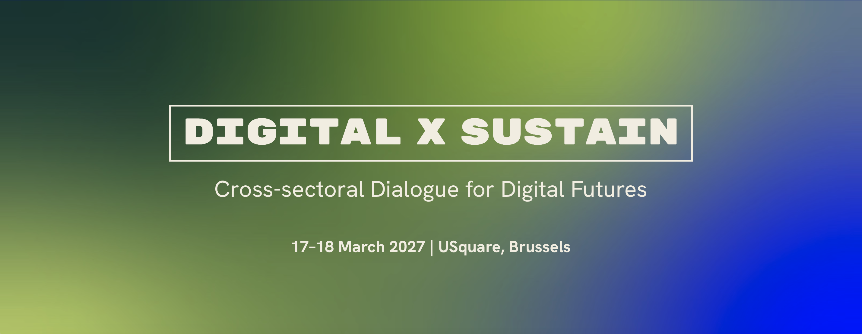 UPCOMING EVENT: DIGITAL X SUSTAIN